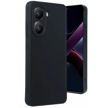 Mey İthalat®   Poco X7 Pro Kılıf Aras Deri Kapak - Siyah