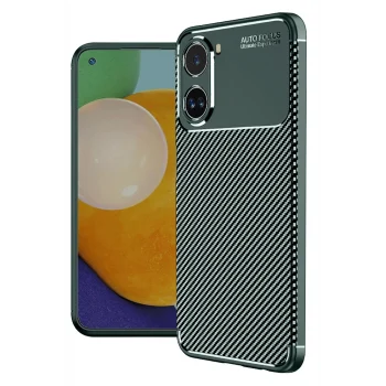 Mey İthalat®   Poco X7 Pro Kılıf Auto Focus Karbon Kapak - Koyu Yeşil