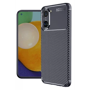 Mey İthalat®   Poco X7 Pro Kılıf Auto Focus Karbon Kapak - Lacivert