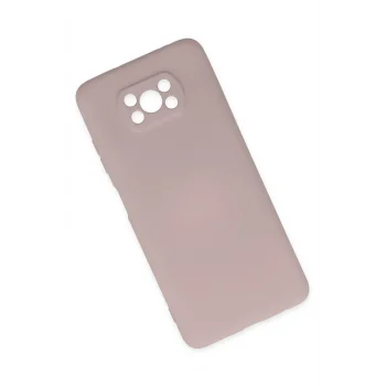 Mey İthalat®   Pocophone X3 Kılıf Nano içi Kadife Silikon - Pudra
