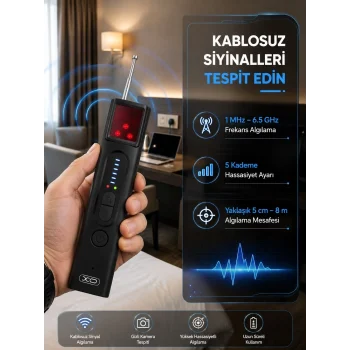 Mey İthalat® Profesyonel Gizli Kamera ve Kablosuz Sinyal Dedektörü