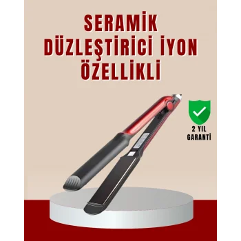 Mey İthalat® Profesyonel Saç Düzleştirici – 360° Döner Kablo ve Kompakt Tasarım