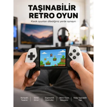 Mey İthalat® PS1 GBA NES Oyun Destekli Retro Cihaz Yeni Nesil