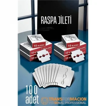 Mey İthalat® Raspa Topuk Jileti 100 lu PAKET  Ayak Taban Nasır Yedek Jileti
