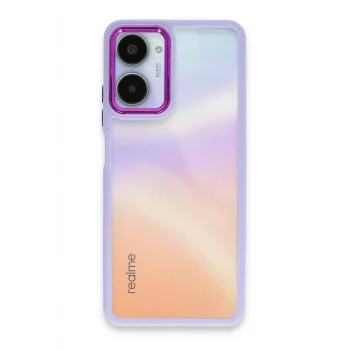 Mey İthalat®  Realme 10 Pro 5G Kılıf Dora Kapak - Lila