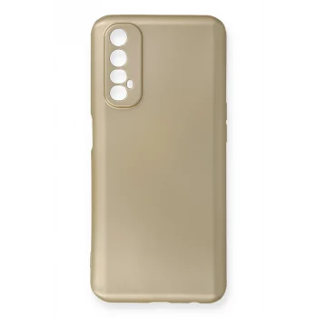 Mey İthalat®  Realme 7 Kılıf First Silikon - Gold