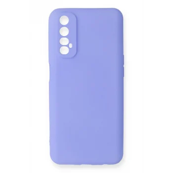 Mey İthalat®  Realme 7 Kılıf First Silikon - Lila
