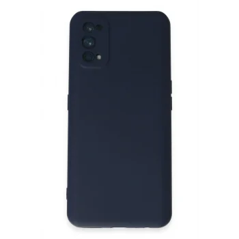 Mey İthalat®  Realme 7 Pro Kılıf Nano içi Kadife Silikon - Lacivert