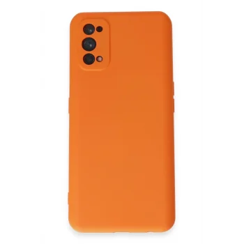 Mey İthalat®  Realme 7 Pro Kılıf Nano içi Kadife Silikon - Turuncu