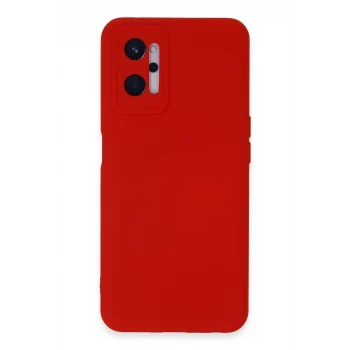 Mey İthalat®  Realme 9i 4G Kılıf Nano içi Kadife Silikon - Kırmızı