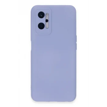 Mey İthalat®  Realme 9i 4G Kılıf Nano içi Kadife Silikon - Lila