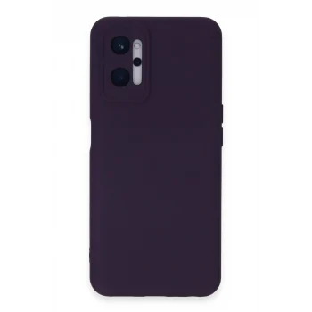 Mey İthalat®  Realme 9i 4G Kılıf Nano içi Kadife Silikon - Mor