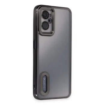 Mey İthalat®  Realme 9i 4G Kılıf Slot Silikon - Siyah