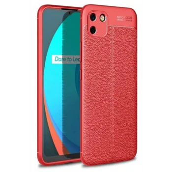 Mey İthalat®  Realme C11 Kılıf Auto Focus Kapak - Kırmızı