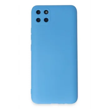 Mey İthalat®  Realme C11 Kılıf Nano içi Kadife Silikon - Mavi