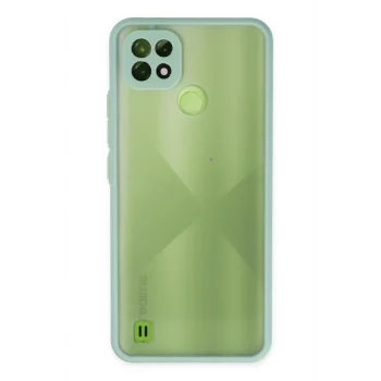 Mey İthalat®  Realme C21 Kılıf Montreal Silikon Kapak - Turkuaz