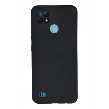 Mey İthalat®  Realme C21 Kılıf Nano içi Kadife Silikon - Lacivert