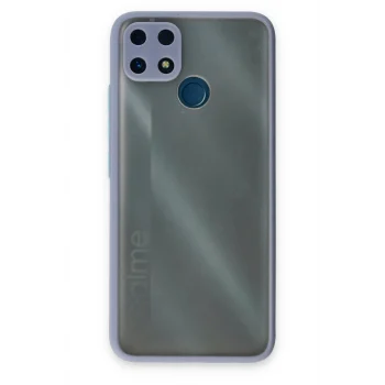 Mey İthalat®  Realme C25 Kılıf Montreal Silikon Kapak - Gri
