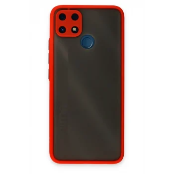 Mey İthalat®  Realme C25 Kılıf Montreal Silikon Kapak - Kırmızı