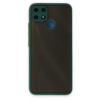 Mey İthalat®  Realme C25 Kılıf Montreal Silikon Kapak - Yeşil