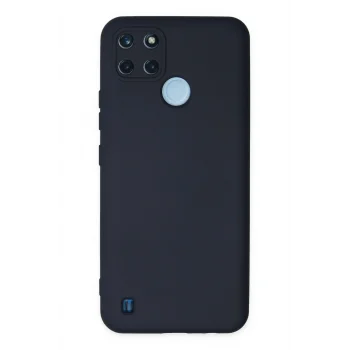 Mey İthalat®  Realme C25Y Kılıf Nano içi Kadife Silikon - Lacivert