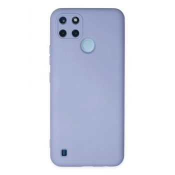 Mey İthalat®  Realme C25Y Kılıf Nano içi Kadife Silikon - Lila