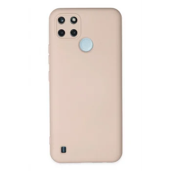 Mey İthalat®  Realme C25Y Kılıf Nano içi Kadife Silikon - Pudra