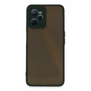 Mey İthalat®  Realme C35 Kılıf Montreal Silikon Kapak - Yeşil