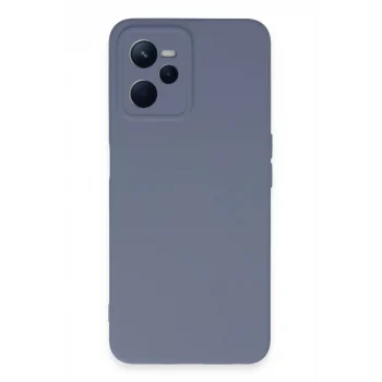 Mey İthalat®  Realme C35 Kılıf Nano içi Kadife Silikon - Gri