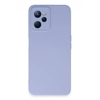 Mey İthalat®  Realme C35 Kılıf Nano içi Kadife Silikon - Lila