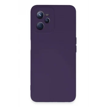 Mey İthalat®  Realme C35 Kılıf Nano içi Kadife Silikon - Mor