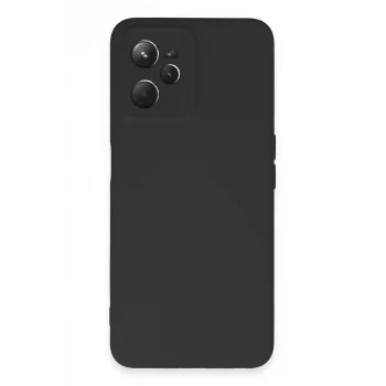 Mey İthalat®  Realme C35 Kılıf Nano içi Kadife Silikon - Siyah