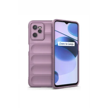 Mey İthalat®  Realme C35 Kılıf Optimum Silikon - Mor