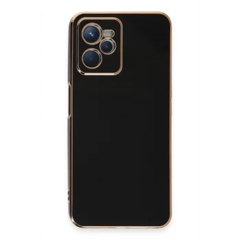 Mey İthalat®  Realme C35 Kılıf Volet Silikon - Siyah