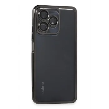 Mey İthalat®  Realme C53 Kılıf  Lensli Silikon - Siyah