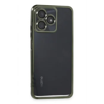 Mey İthalat®  Realme C53 Kılıf  Lensli Silikon - Yeşil
