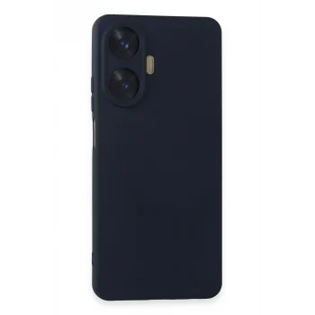 Mey İthalat®  Realme C55 Kılıf Nano içi Kadife Silikon - Lacivert