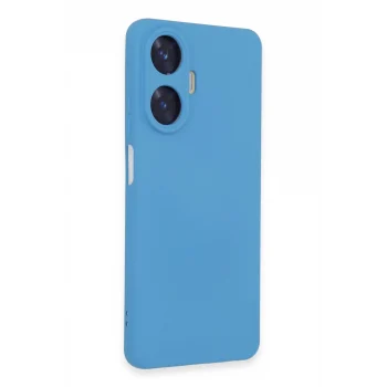 Mey İthalat®  Realme C55 Kılıf Nano içi Kadife Silikon - Mavi