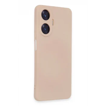 Mey İthalat®  Realme C55 Kılıf Nano içi Kadife Silikon - Pudra