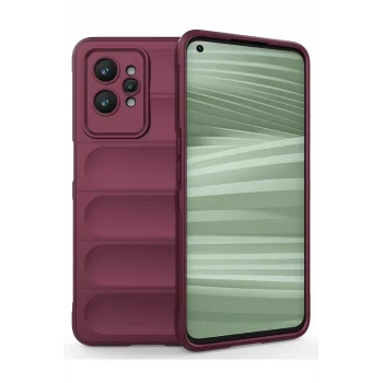 Mey İthalat®  Realme GT2 Pro 5G Kılıf Optimum Silikon - Bordo