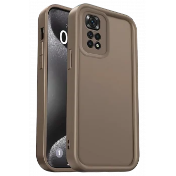 Mey İthalat®   Redmi 10 2022 Kılıf Viera Silikon - Kahverengi