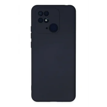 Mey İthalat®   Redmi 10C Kılıf Nano içi Kadife Silikon - Lacivert