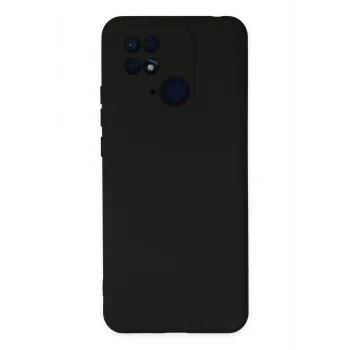Mey İthalat®   Redmi 10C Kılıf Nano içi Kadife Silikon - Siyah