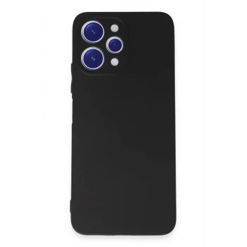 Mey İthalat®   Redmi 12 Kılıf First Silikon - Siyah