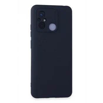 Mey İthalat®   Redmi 12C Kılıf Nano içi Kadife Silikon - Lacivert