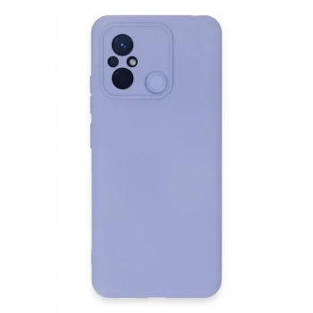 Mey İthalat®   Redmi 12C Kılıf Nano içi Kadife Silikon - Lila