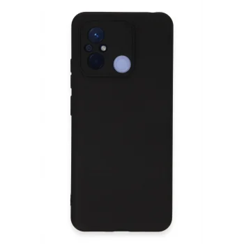 Mey İthalat®   Redmi 12C Kılıf Nano içi Kadife Silikon - Siyah