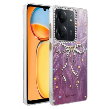 Mey İthalat®   Redmi 13C Kılıf Blade Aynalı Desenli Kapak - Desen 1