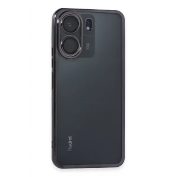 Mey İthalat®   Redmi 13C Kılıf  Lensli Silikon - Mor