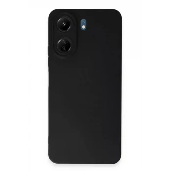 Mey İthalat®   Redmi 13C Kılıf Nano içi Kadife Silikon - Siyah